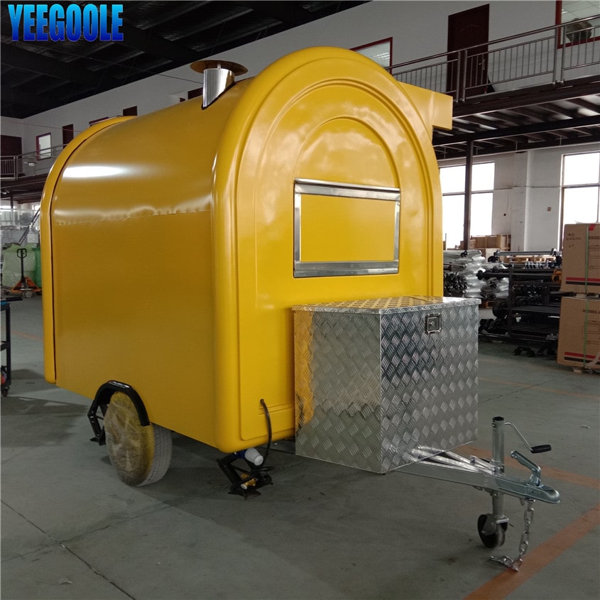 YG-LC-01S OEM Carros de comida móviles Furgoneta de comida Caravana Camión de comida rápida Ventana de ventas de empujar y tirar