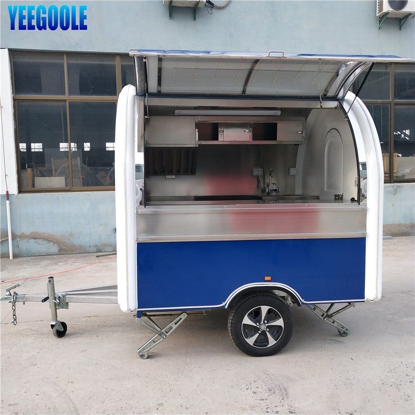 YG-LSS-01 YEEGOOLE Remolque para catering Quiosco de cocina móvil Cocina sobre ruedas Remolque para helados Precio Camión para barbacoa Van de catering CE