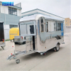 YG-TZ-66A Remolque de café de acero inoxidable Camión de pizza Remolques de comida para catering Camión de comida móvil