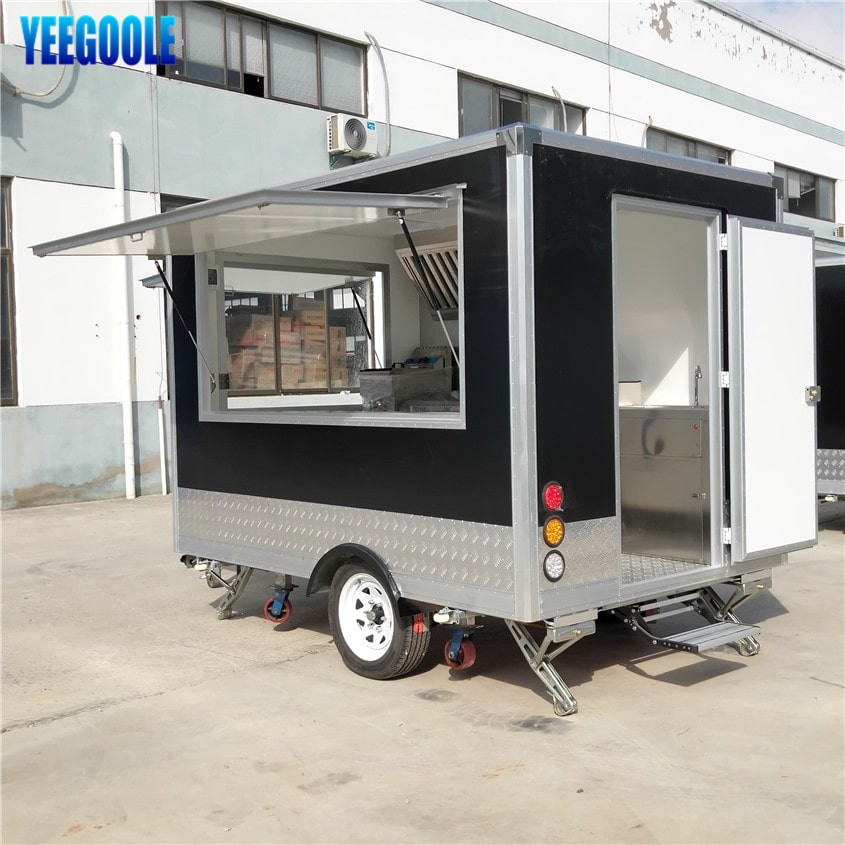 YG-FPR-04 2020 Carrito de comida personalizado Camión de comida de diseño de furgoneta de comida rápida móvil australiana en venta