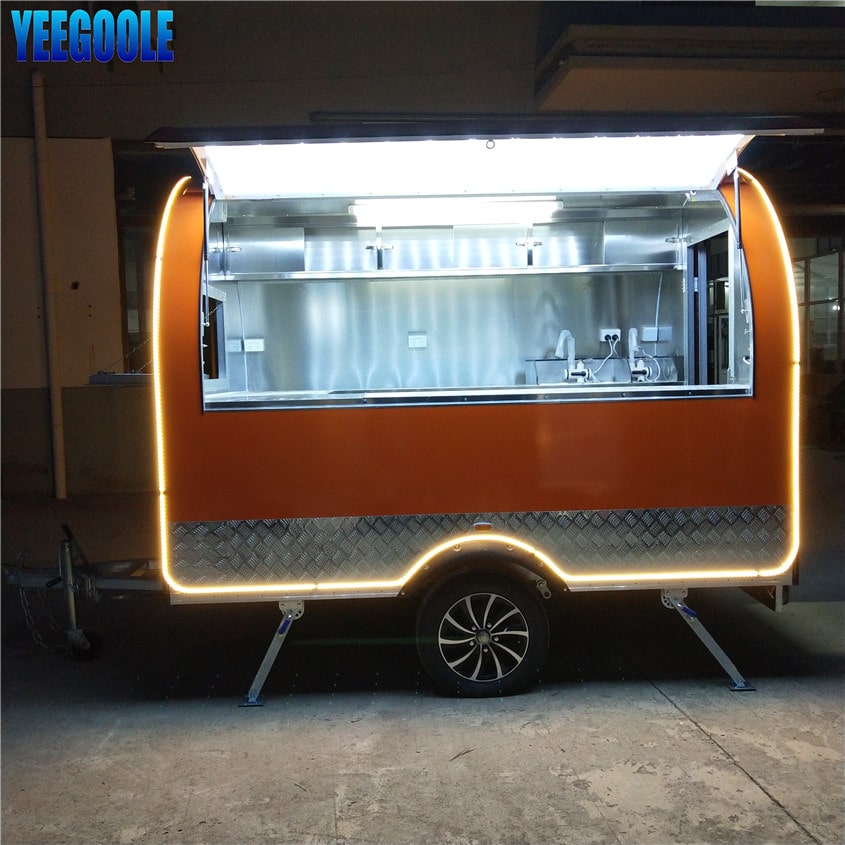 YG-FPR-03 Quiosco de comida Fast Food Car Remolque de cocina móvil Camiones de catering en venta