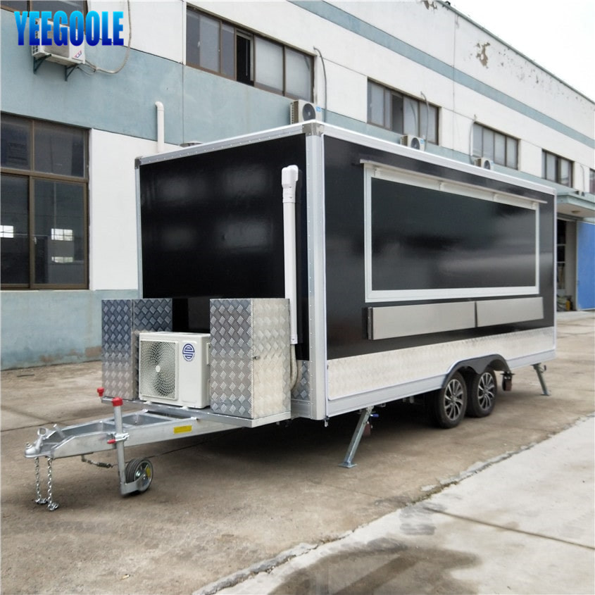 YG-FPR-04 Nuevo carrito de venta de comida callejera / Camión de comida eléctrico / Hot Dog Helado Hamburguesa Venta de remolque móvil de comida